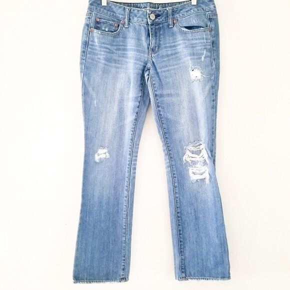 American Eagle straight jeans distressing - Picture 1 of 7